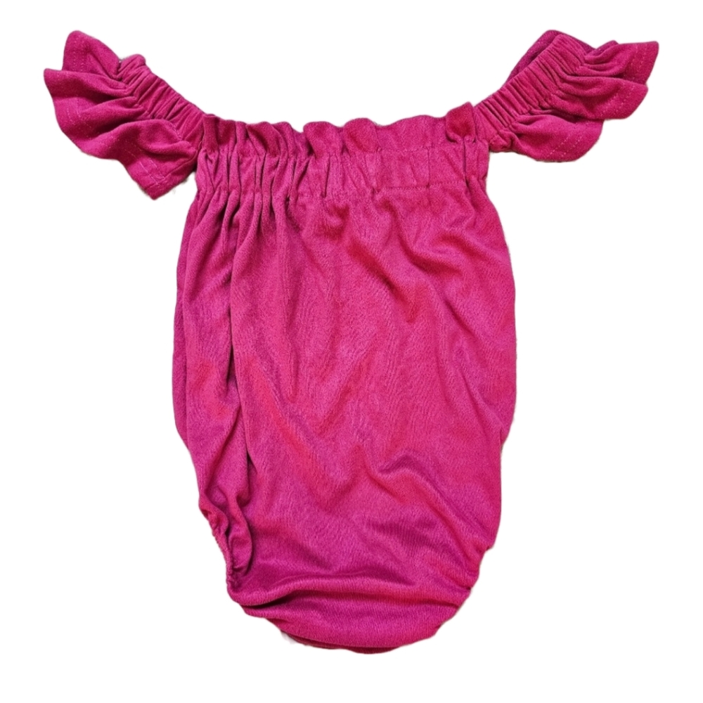 Toddler Bailey's Blossoms Cold Shoulder Flutter Sleeve Leotard Size 4T